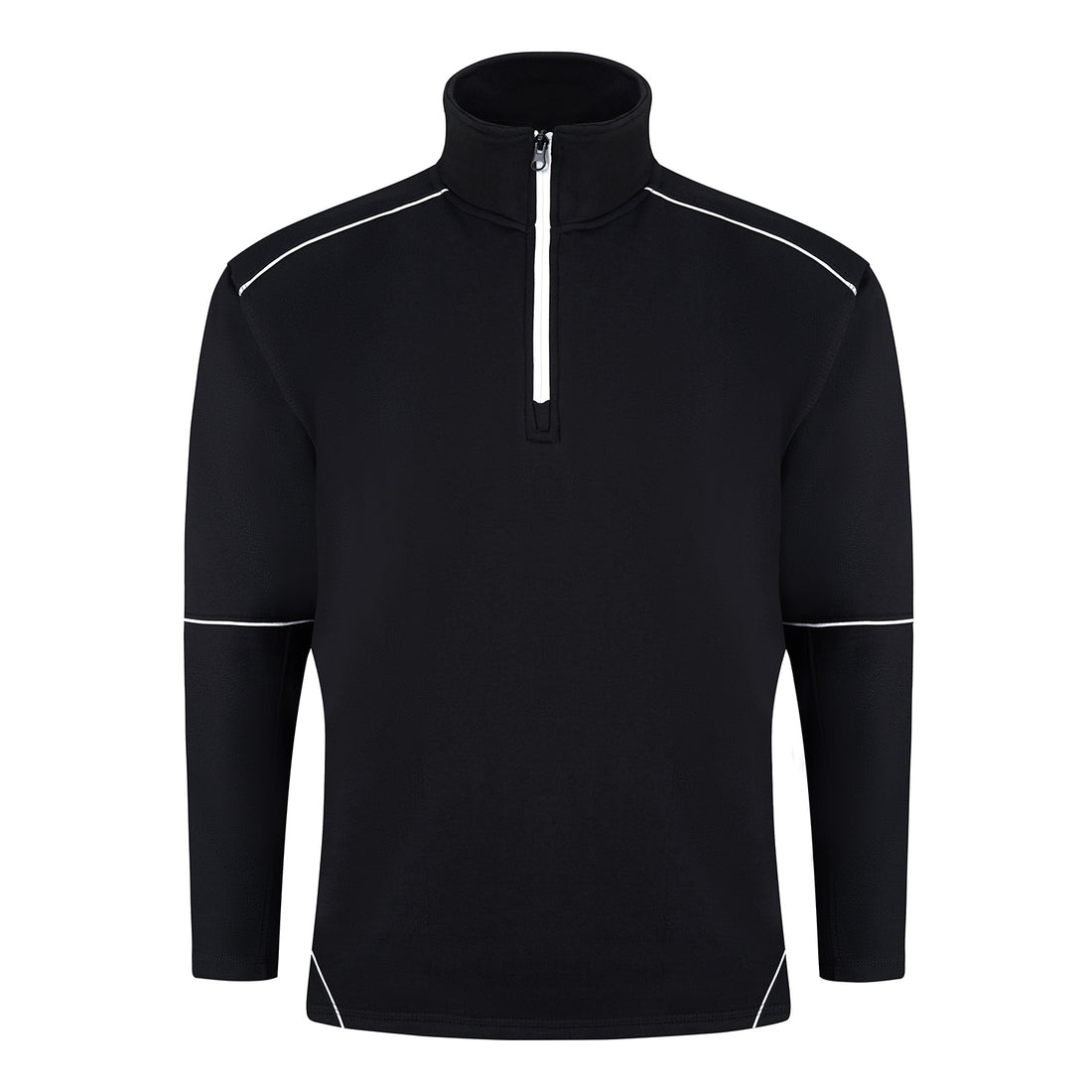 Orn Fireback Quarter Zip Sweatshirt - Black - Black - 1283 - Black - Black - Customisable Sweatshirts &amp; Hoodies