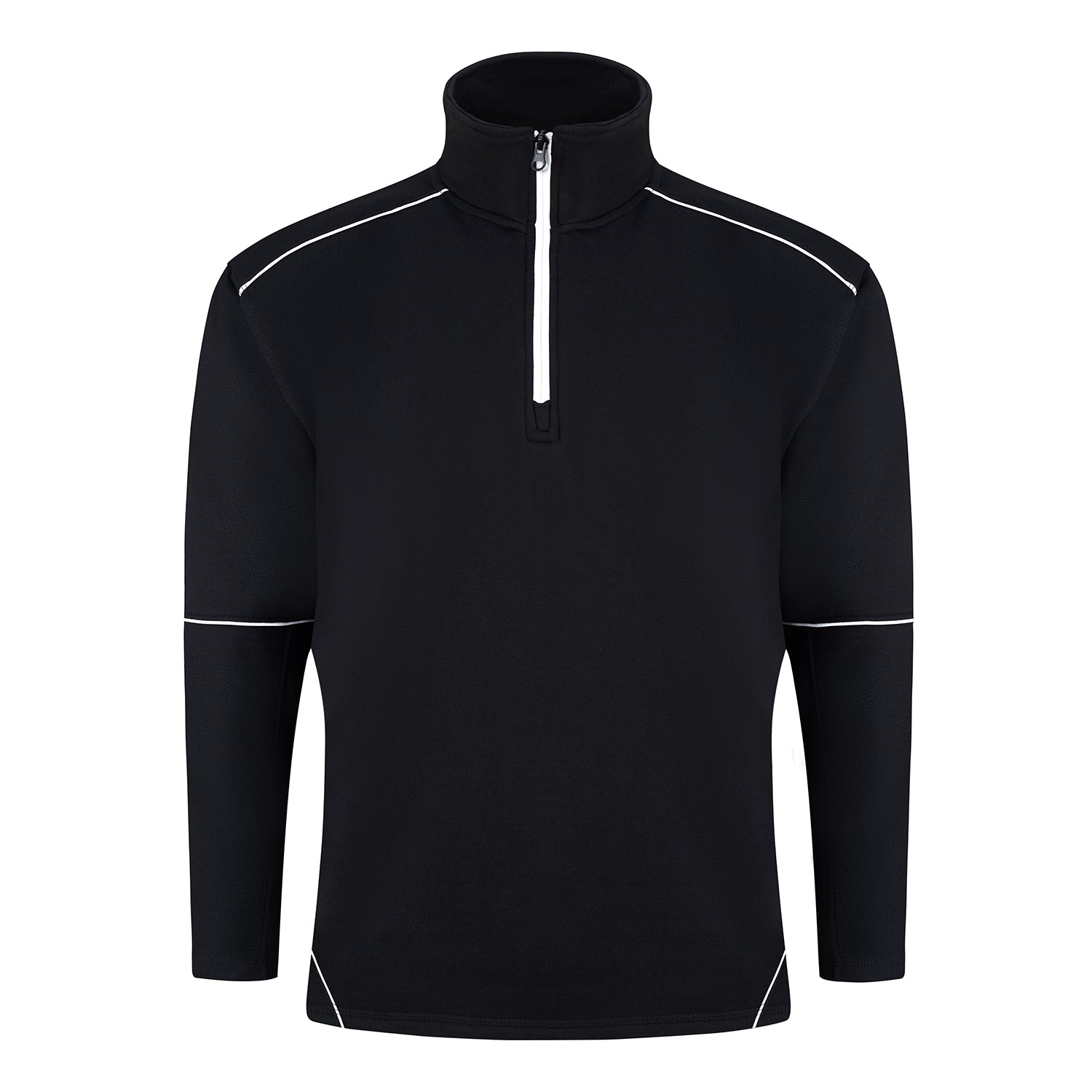 Orn Fireback Quarter Zip Sweatshirt - Black - Black - 1283 - Black - Black - Customisable Sweatshirts &amp; Hoodies