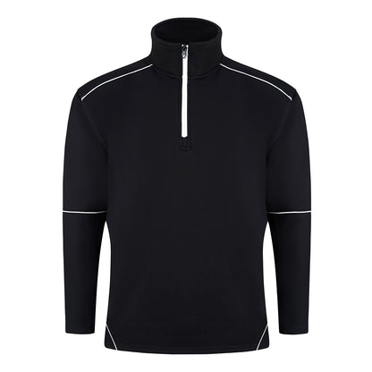 Orn Fireback Quarter Zip Sweatshirt - Black - Black - 1283 - Black - Black - Customisable Sweatshirts &amp; Hoodies