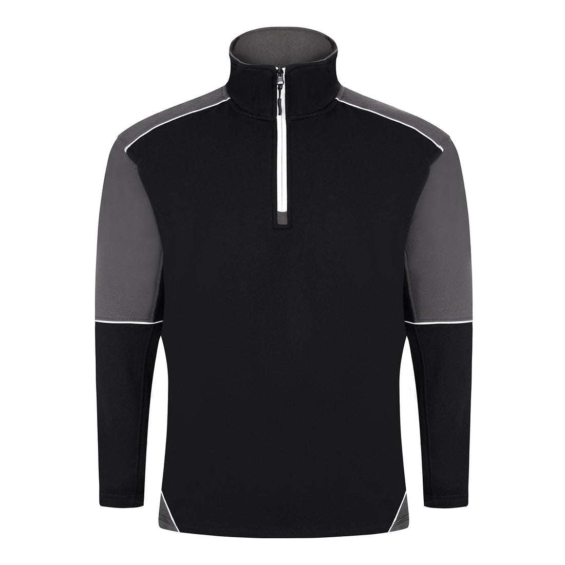 Orn Fireback Quarter Zip Sweatshirt - Black - Graphite - 1283 - Black - Graphite - Customisable Sweatshirts &amp; Hoodies