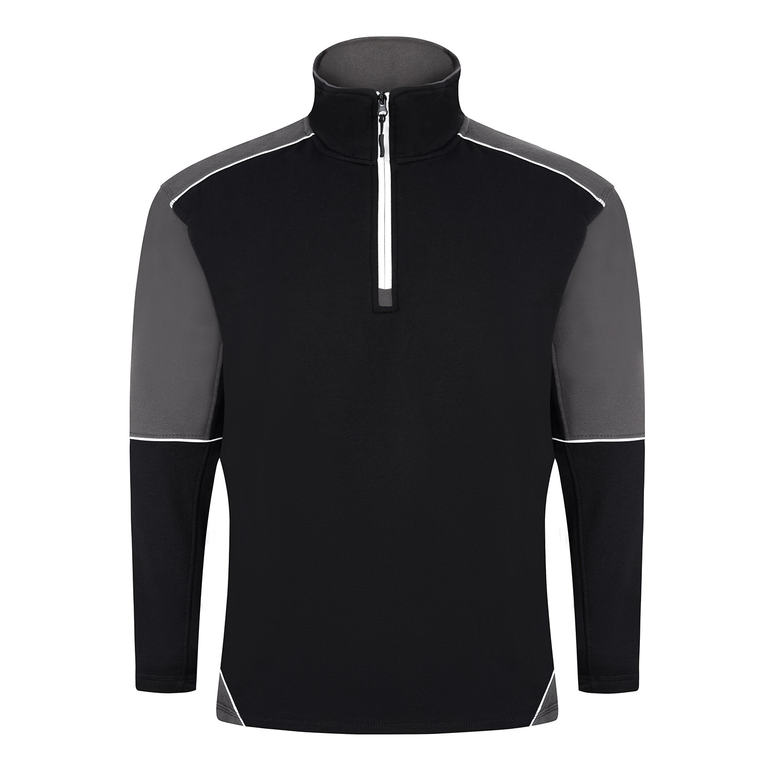 Orn Fireback Quarter Zip Sweatshirt - Black - Graphite - 1283 - Black - Graphite - Customisable Sweatshirts &amp; Hoodies
