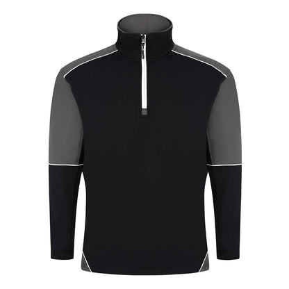 Orn Fireback Quarter Zip Sweatshirt - Black - Graphite - 1283 - Black - Graphite - Customisable Sweatshirts &amp; Hoodies