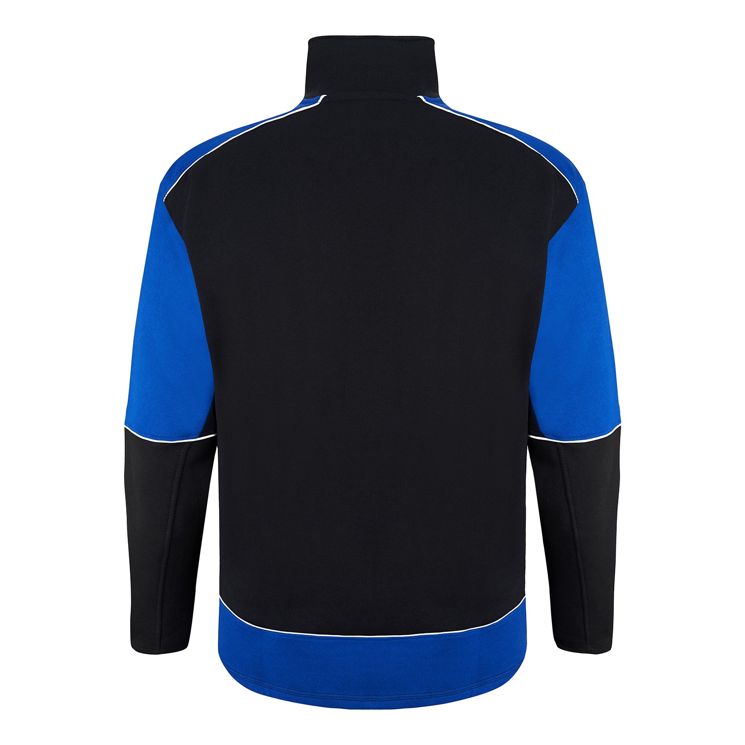 Orn Fireback Quarter Zip Sweatshirt - Black - Royal - 1283 - - Customisable Sweatshirts &amp; Hoodies