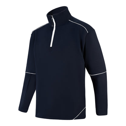 Orn Fireback Quarter Zip Sweatshirt - Navy - Navy - 1283 - - Customisable Sweatshirts &amp; Hoodies