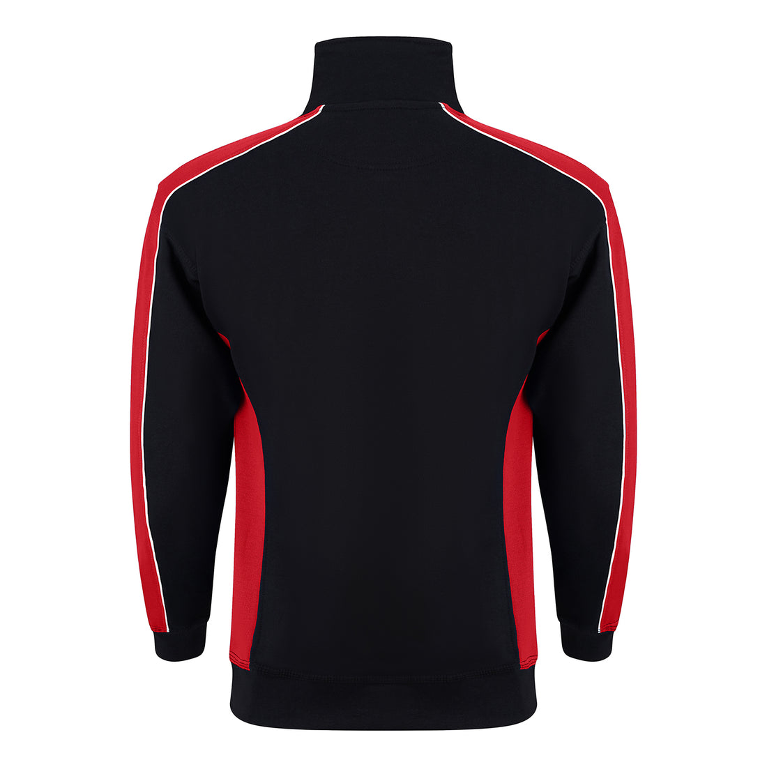 Orn Avocet Quarter Zip Sweatshirt - Black - Red - 1288 - - Customisable Sweatshirts &amp; Hoodies