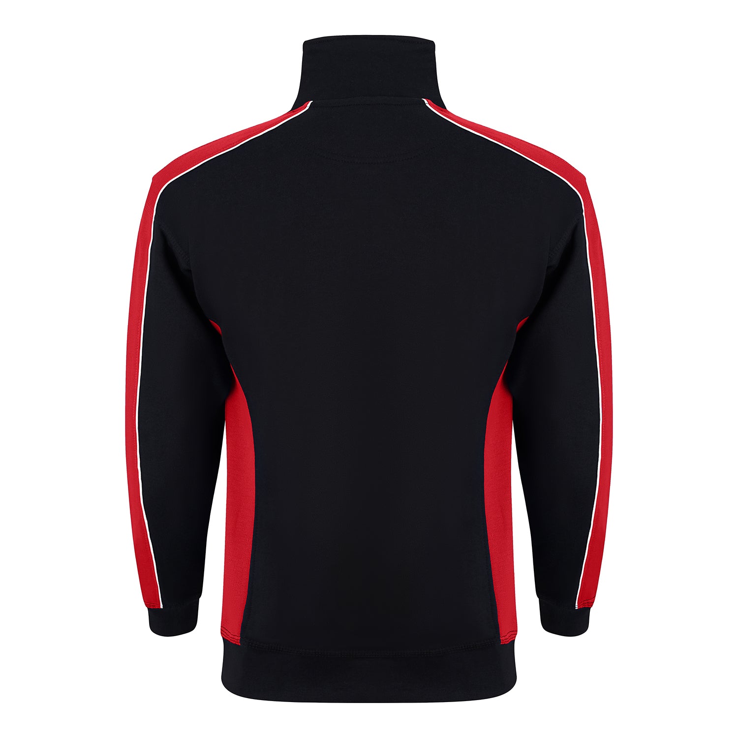 Orn Avocet Quarter Zip Sweatshirt - Black - Red - 1288 - - Customisable Sweatshirts &amp; Hoodies