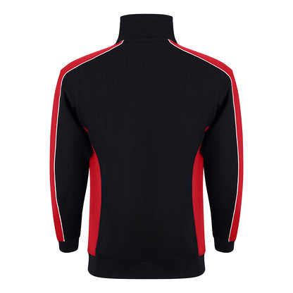 Orn Avocet Quarter Zip Sweatshirt - Black - Red - 1288 - - Customisable Sweatshirts &amp; Hoodies