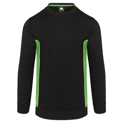 Orn Silverswift Sweatshirt - Black - Lime - 1290 - Black - Lime - Customisable Sweatshirts &amp; Hoodies