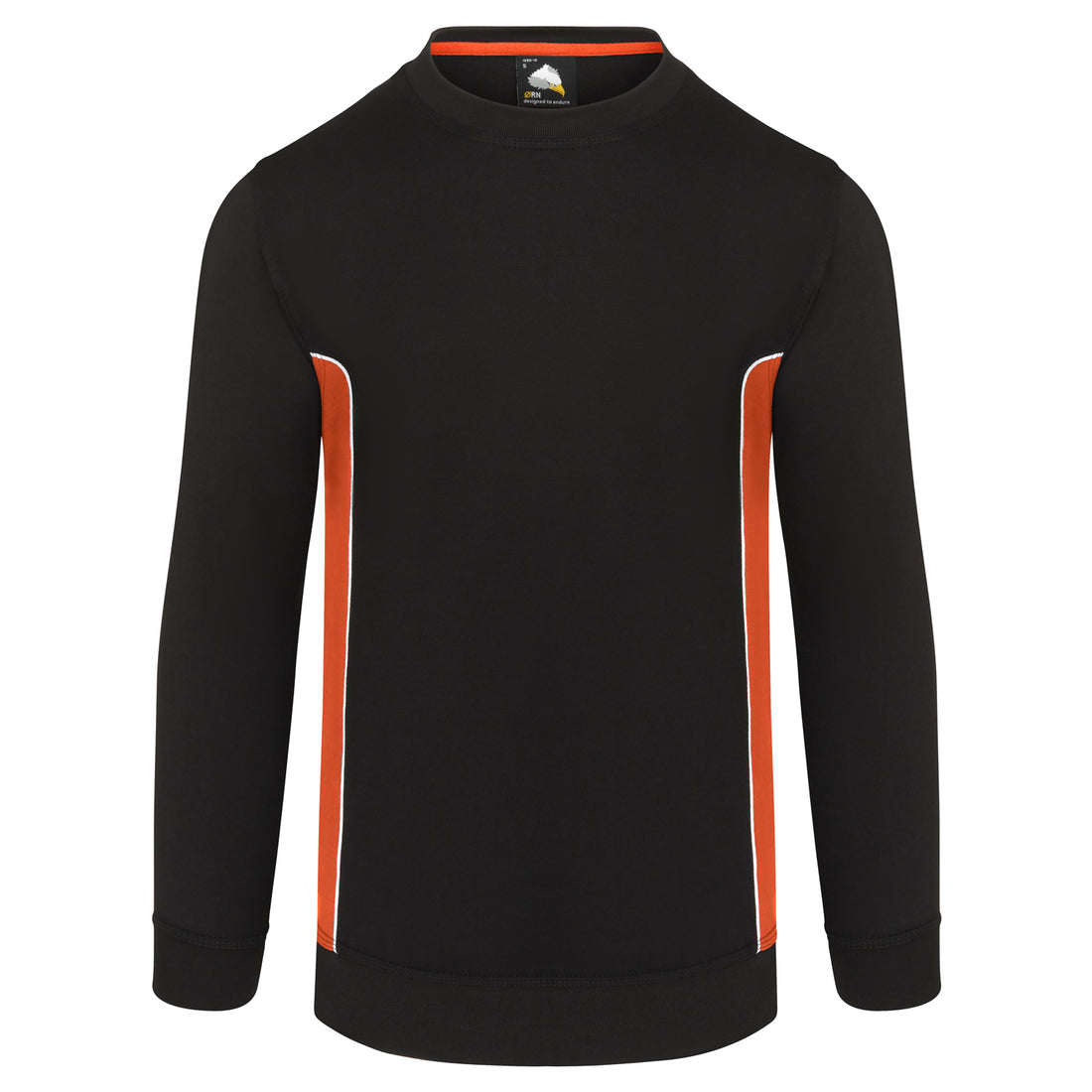 Orn Silverswift Sweatshirt - Black - Orange - 1290 - Black - Orange - Customisable Sweatshirts &amp; Hoodies