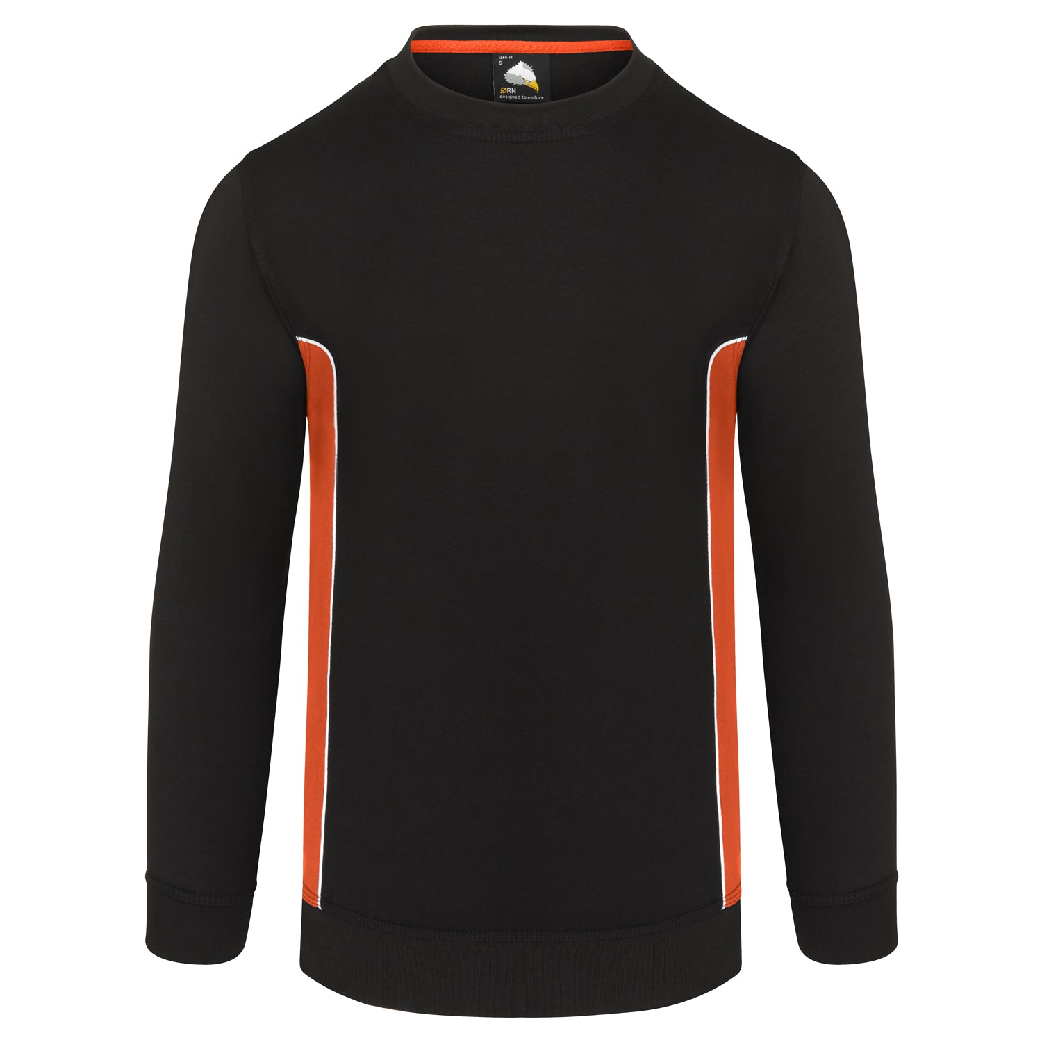 Orn Silverswift Sweatshirt - Black - Orange - 1290 - Black - Orange - Customisable Sweatshirts &amp; Hoodies