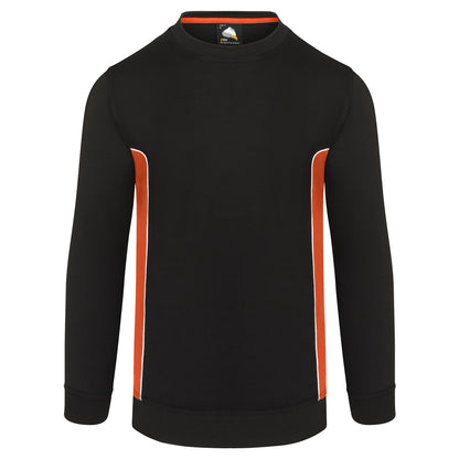 Orn Silverswift Sweatshirt - Black - Orange - 1290 - Black - Orange - Customisable Sweatshirts &amp; Hoodies