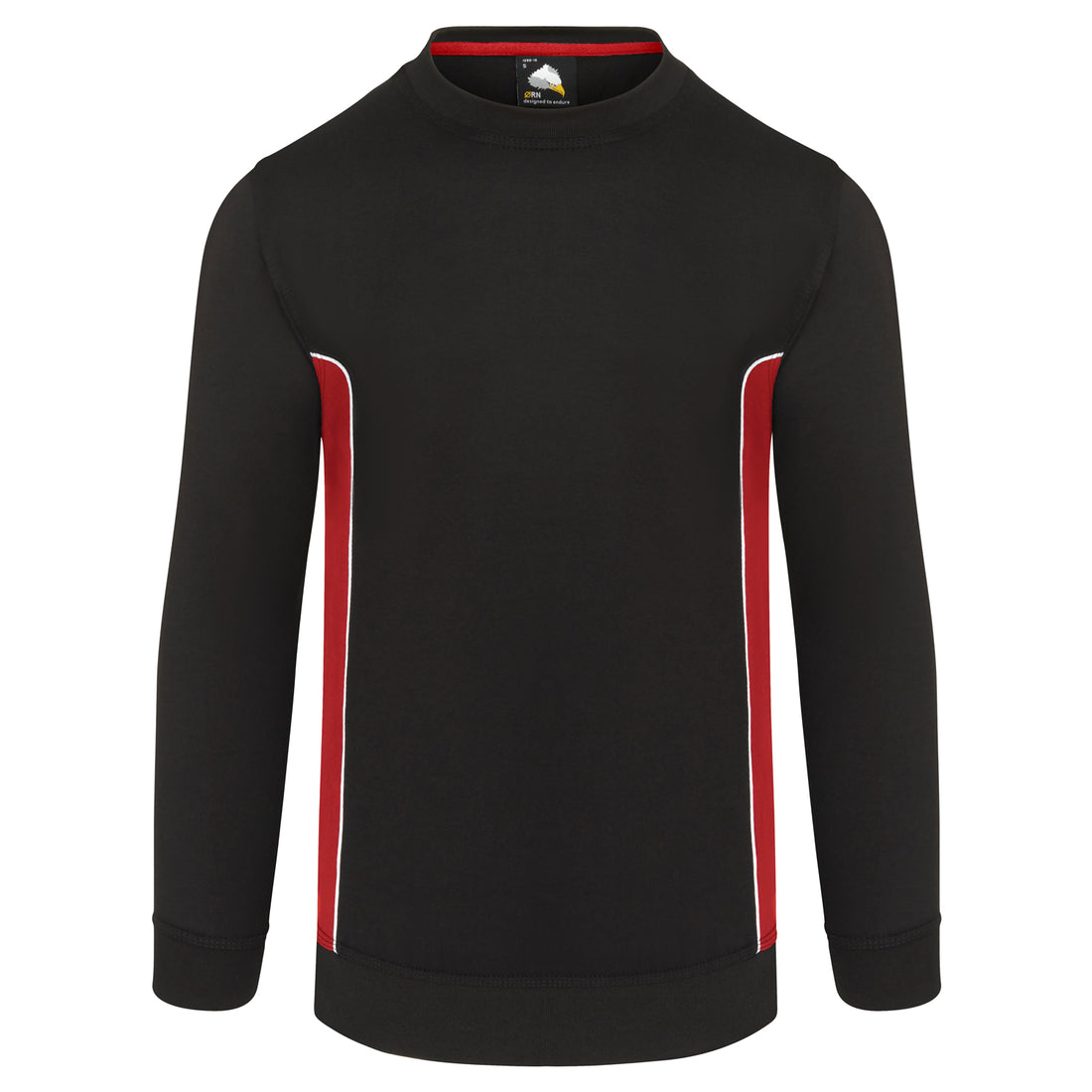 Orn Silverswift Sweatshirt - Black - Red - 1290 - Black - Red - Customisable Sweatshirts &amp; Hoodies