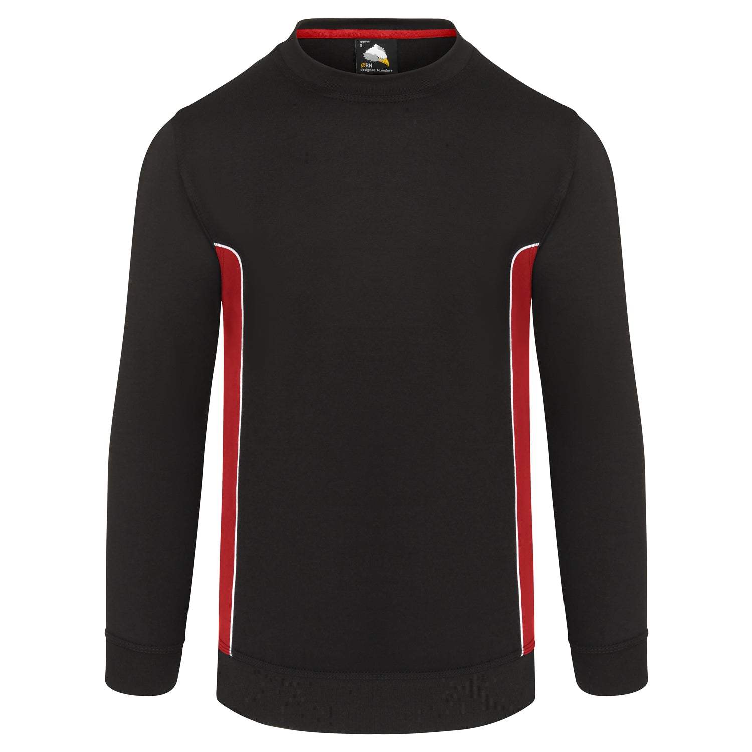 Orn Silverswift Sweatshirt - Black - Red - 1290 - Black - Red - Customisable Sweatshirts &amp; Hoodies