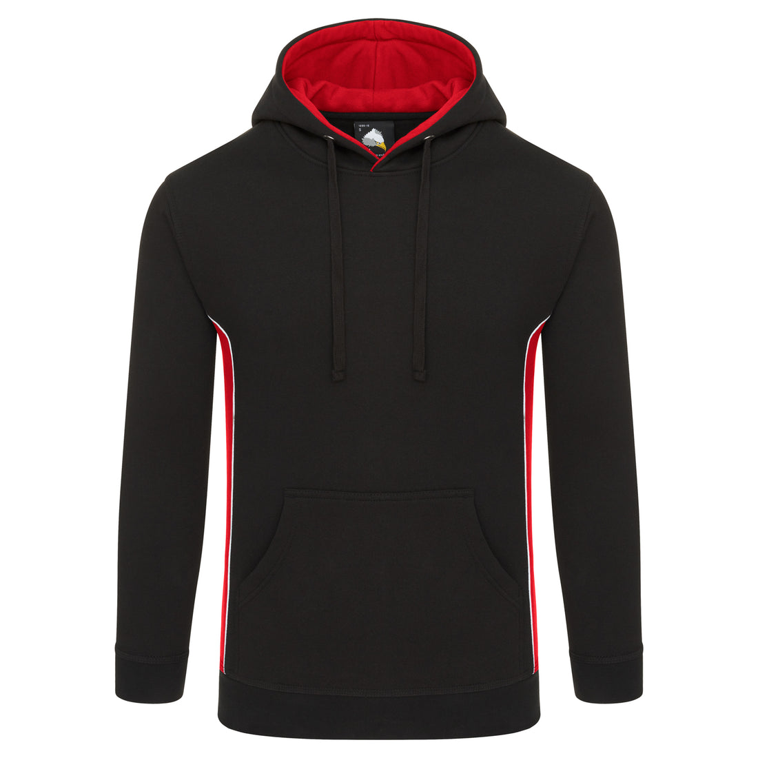 Orn Silverswift Hoodie - Black - Red - 1295 - Black - Red - Customisable Sweatshirts &amp; Hoodies