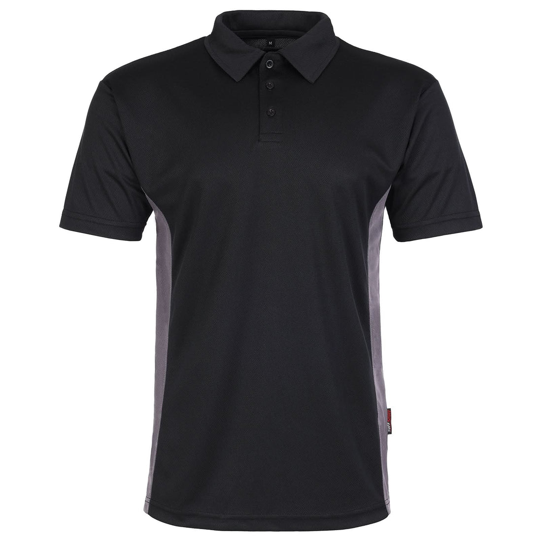 TUFFSTUFF ELITE POLO SHIRT - 131 - BLACK - Customisable Polo Shirts