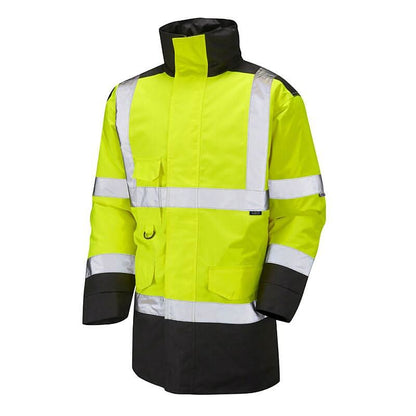 Leo Tawstock ISO 20471 Class 3 Anorak Jacket A01 - Yellow Black - Customisable Jackets