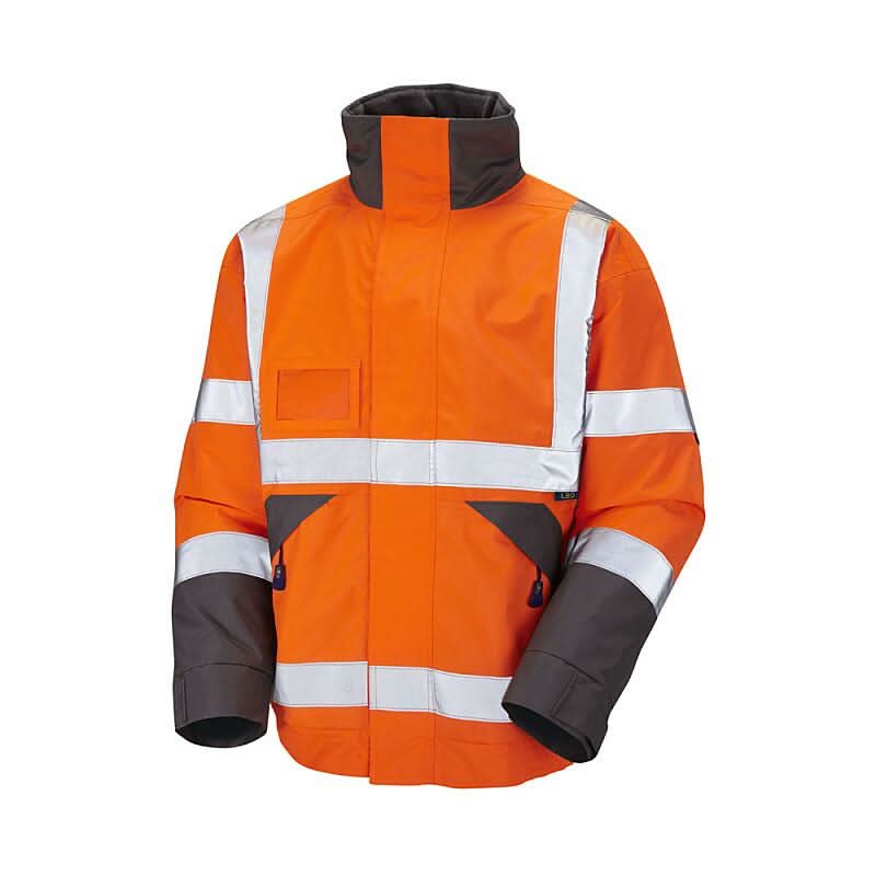 Leo Bickington ISO 20471 Class 3 Superior Bomber Jacket J02 - Orange - Customisable Jackets