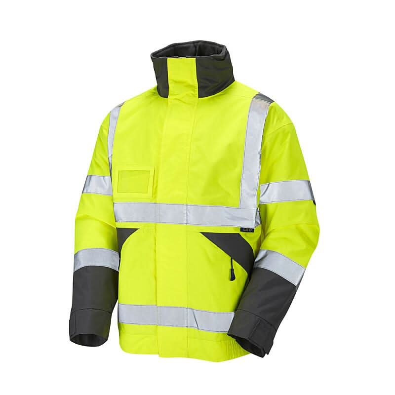Leo Bickington ISO 20471 Class 3 Superior Bomber Jacket J02 - Yellow - Customisable Jackets