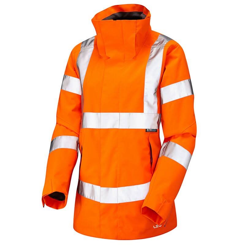 Leo Rosemoor ISO 20471 Class 3 Womens Breathable Jacket JL04 - Orange - Customisable Jackets