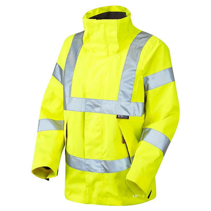 Leo Rosemoor ISO 20471 Class 3 Womens Breathable Jacket JL04 - Yellow - Customisable Jackets