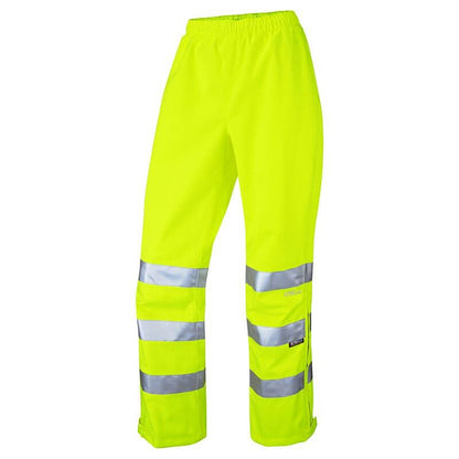 Leo Hannaford ISO 20471 Class 2 Breathable Womens Overtrouser LL02 - Yellow - Customisable Trousers