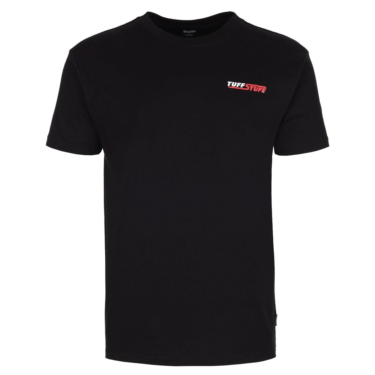 TUFFSTUFF LOGO T SHIRT - 155 - BLACK - Customisable Tops