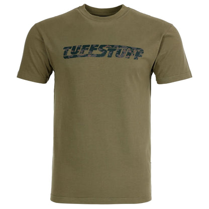 TUFFSTUFF LOGO T SHIRT - 155 - OLIVE - Customisable Tops