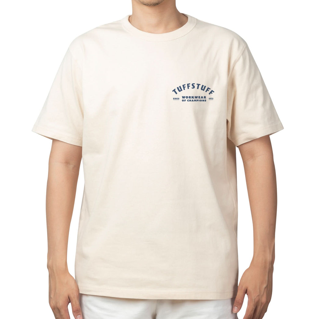 TUFFSTUFF ICON T SHIRT - 156 - WHITE - Customisable TOPS