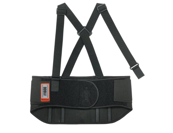 Ergodyne Standard Elastic Back Support - Black - Customisable Back Supports