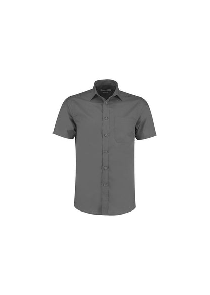 Kustom Kit Mens SS Tailored Poplin Shirt KK141 - Graphite - Customisable Corporate Wear