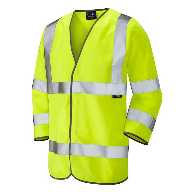 Leo Forches ISO 20471 Class 3 34 Sleeve Waistcoat S03 - Yellow - Customisable HV Vest