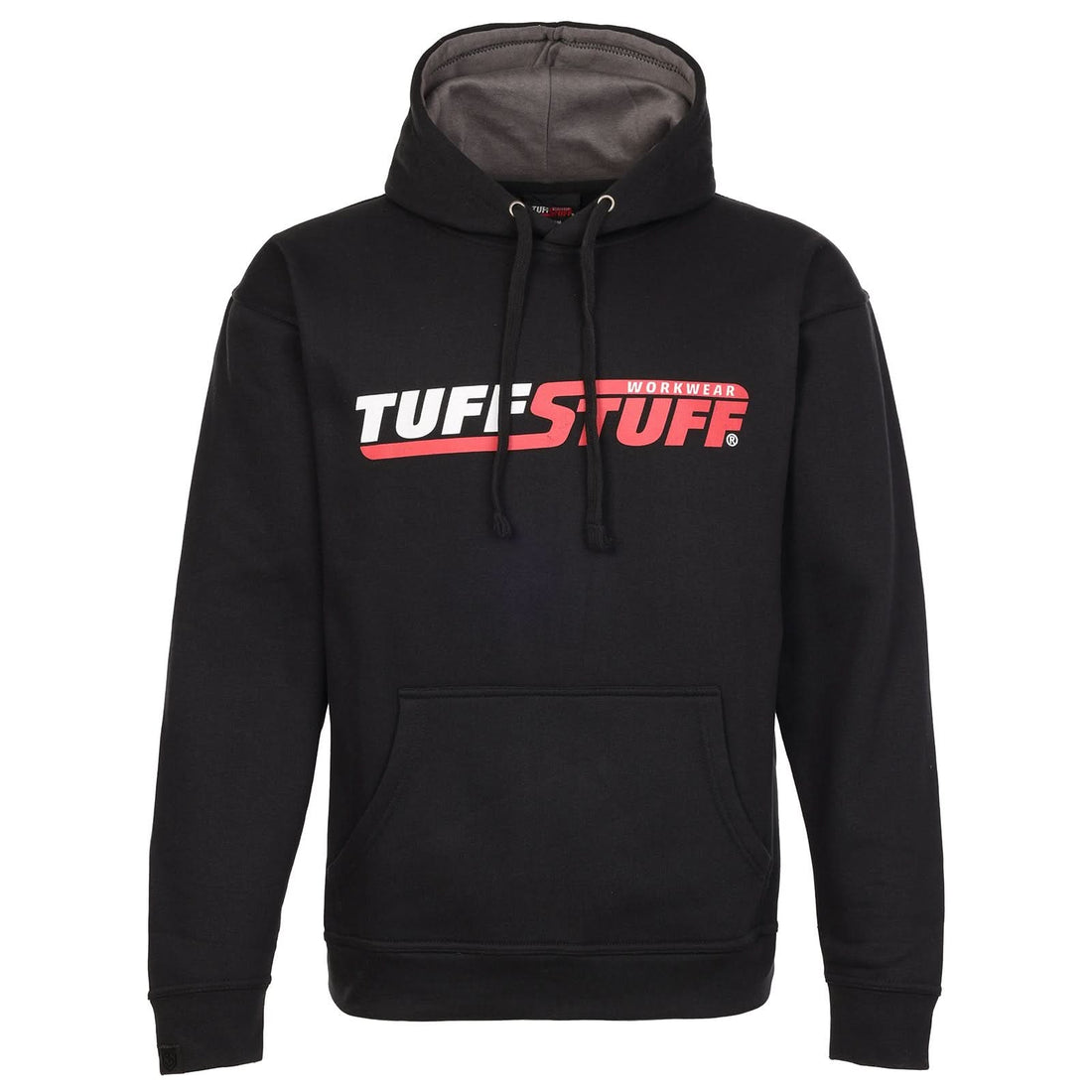 TUFFSTUFF LOGO HOODIE - BLACK - Customisable Hoodies