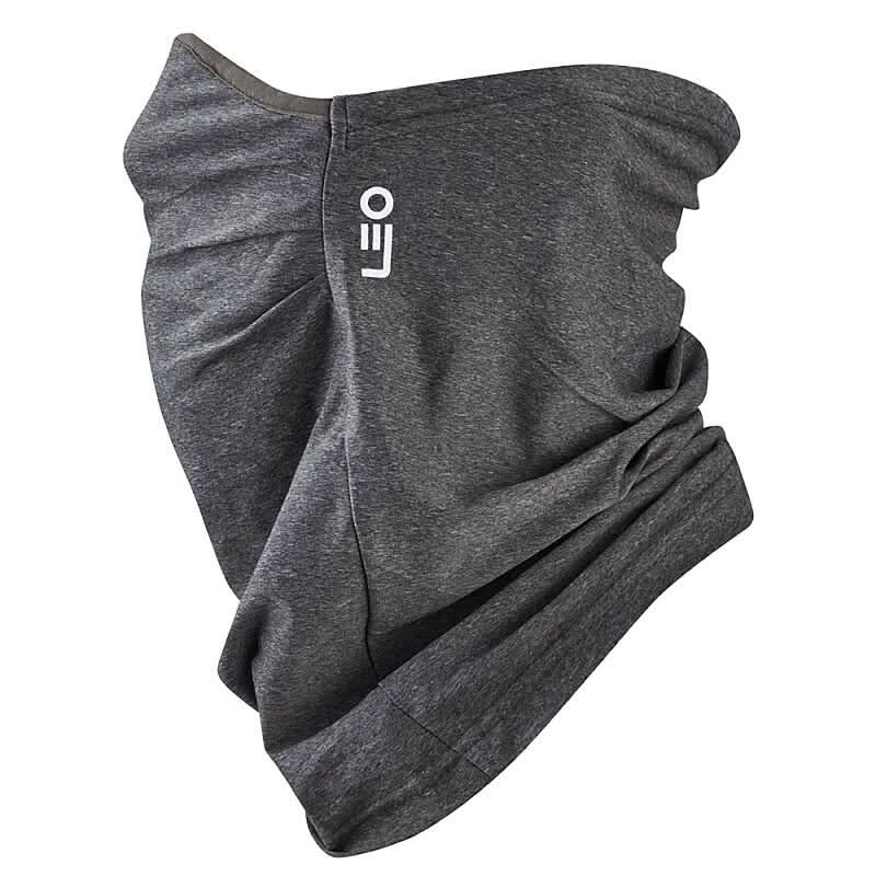 Leo HeiQ Viroblock Recycled 3 Layer Snood SN01 - Grey ONE - Customisable Snoods