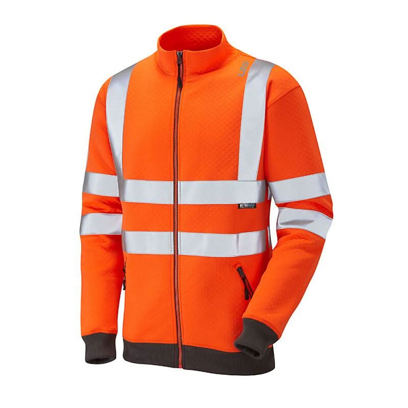 Leo Libbaton ISO 20471 Class 3 Track Top Jacket SS03 - Orange - Customisable Jackets