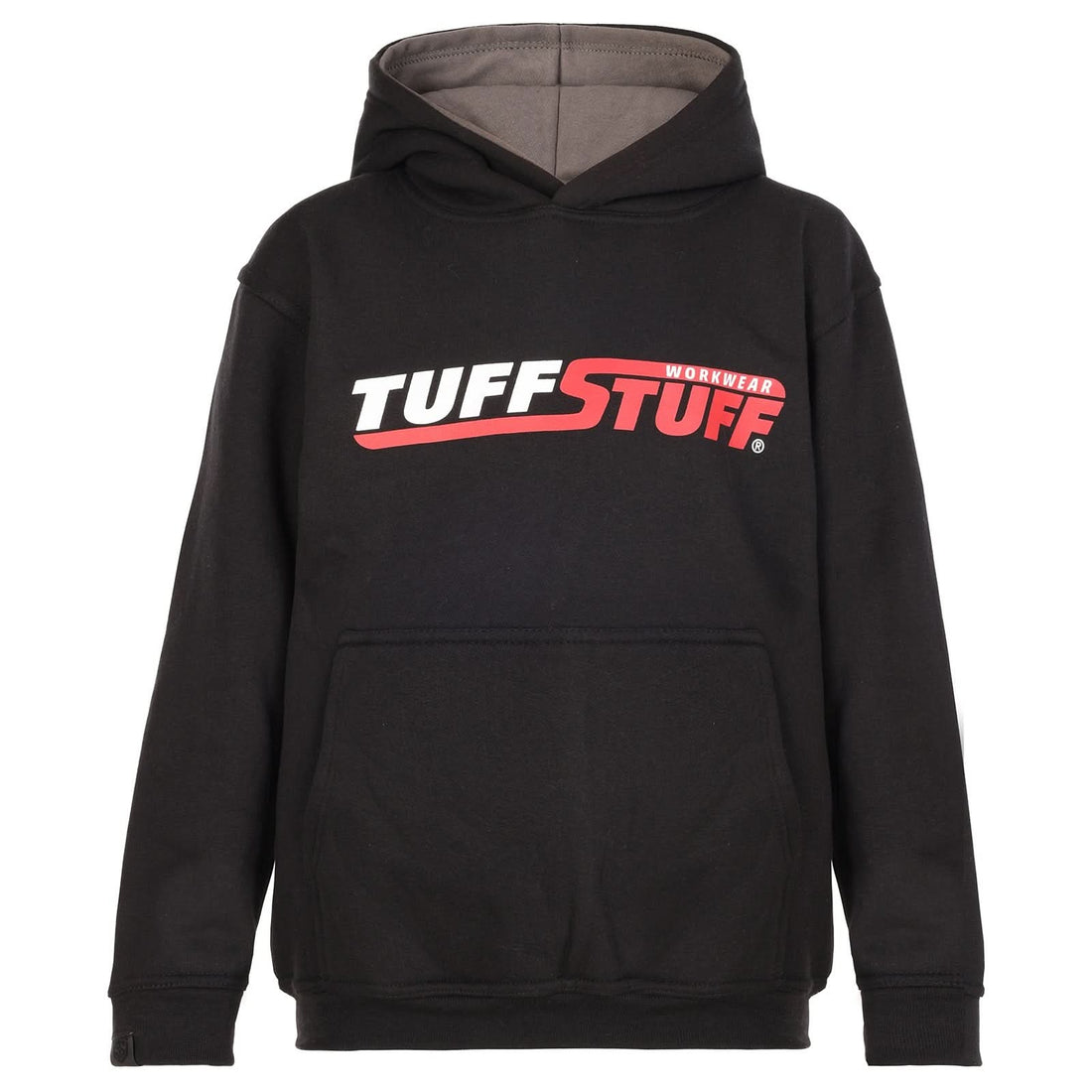TUFFSTUFF JUNIOR LOGO HOODIE - BLACK - Customisable CHILDRENSWEAR