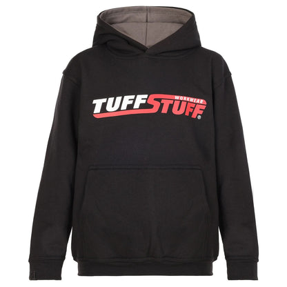 TUFFSTUFF JUNIOR LOGO HOODIE - BLACK - Customisable CHILDRENSWEAR