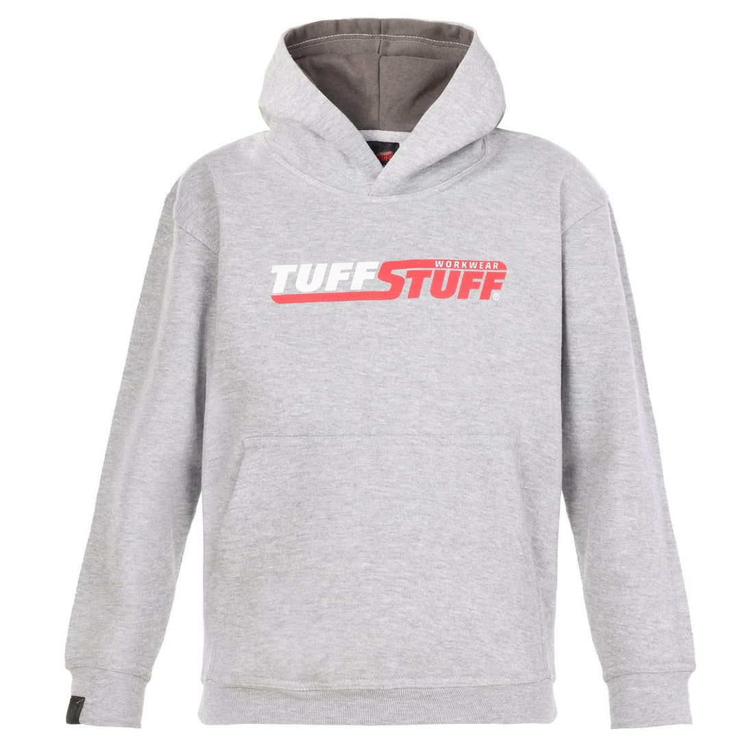 TUFFSTUFF JUNIOR LOGO HOODIE - GREY - Customisable CHILDRENSWEAR