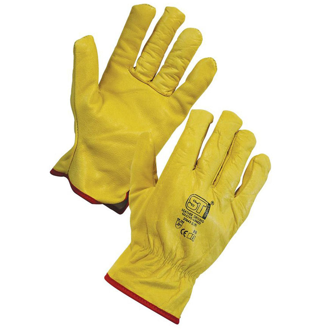 Supertouch - Leather Driving Gloves - G30 - Yellow - Customisable General Handling
