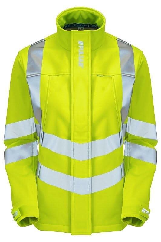 Pulsar Ladies Hi Vis Yellow Soft Shell P706 - Yellow - Customisable Softshell Jacket
