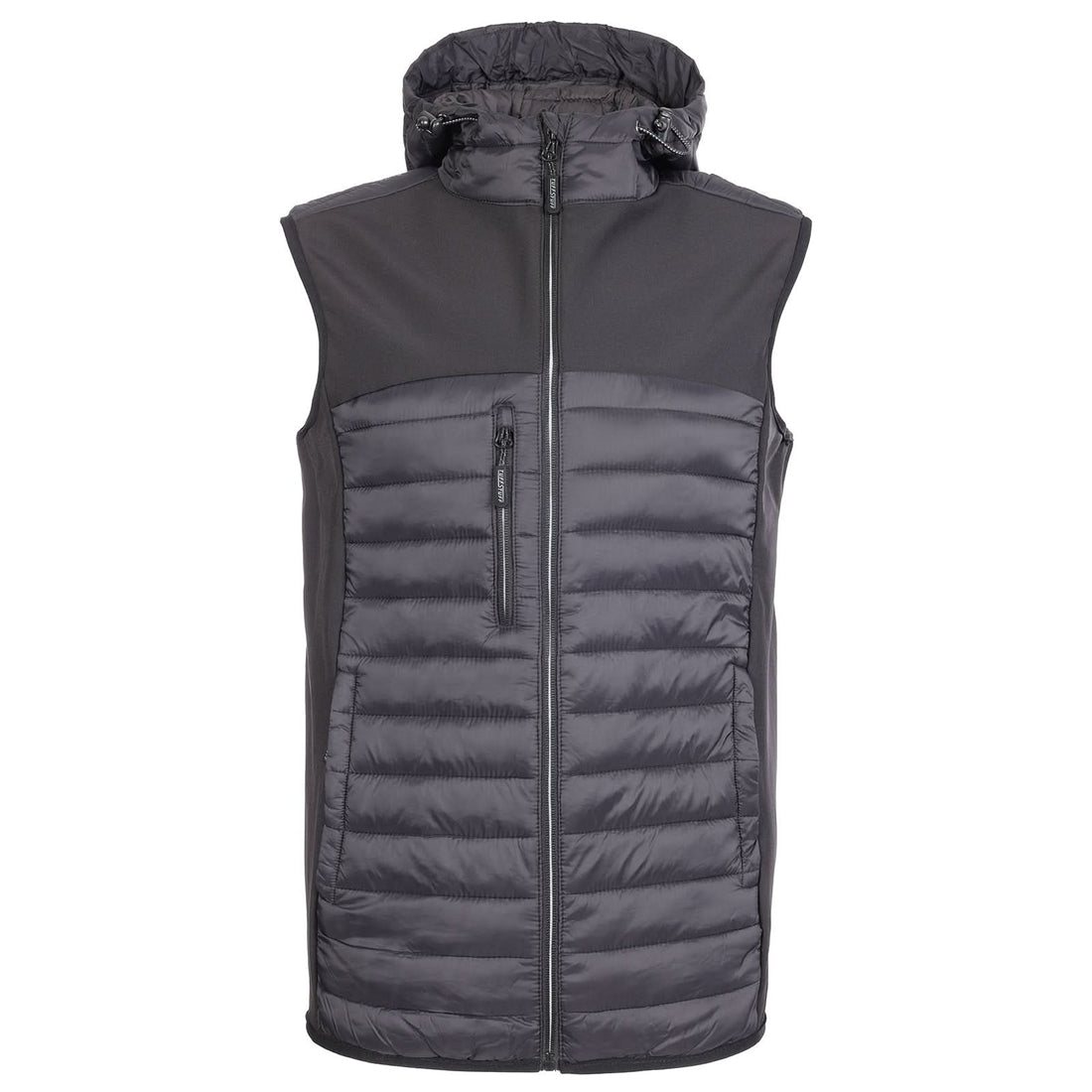 TUFFSTUFF HOWDEN HOODED BODYWARMER - BLACK - Customisable OUTERWEAR