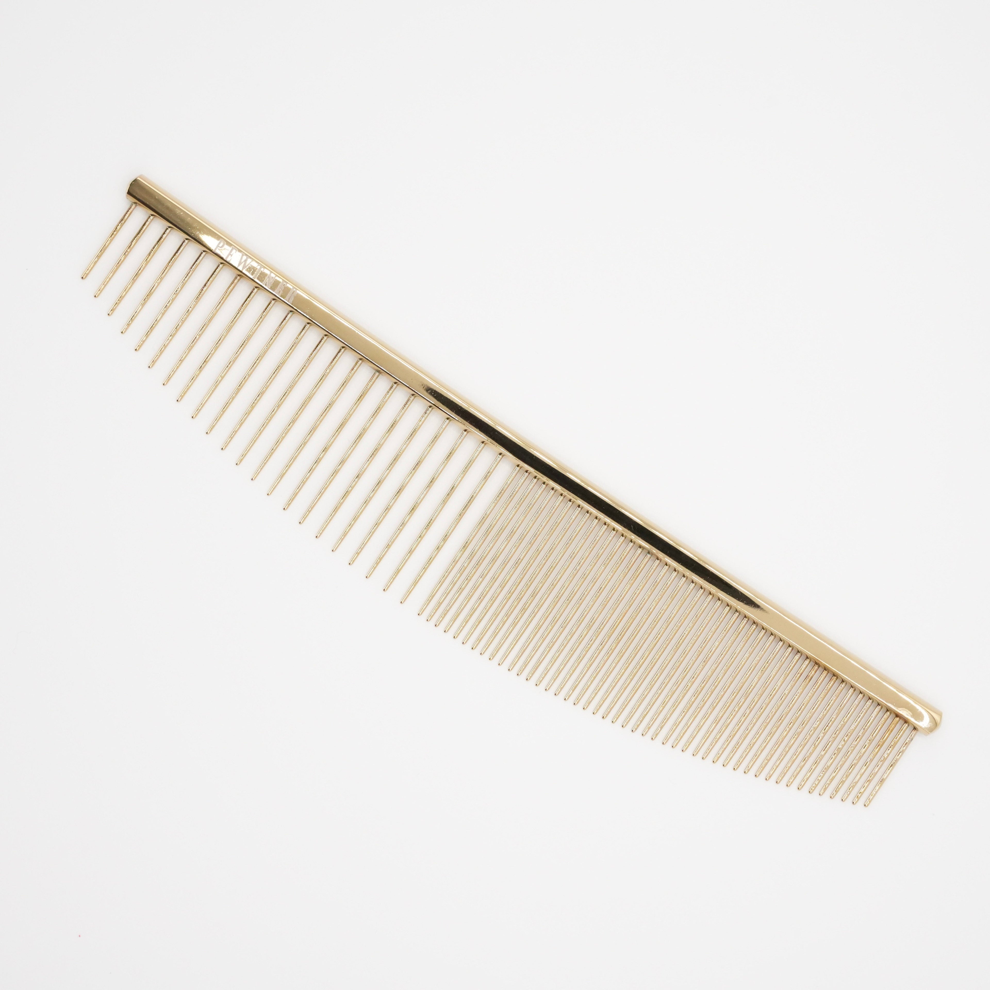 Curvacomb - Gold Dog Grooming Comb - - Customisable Combs