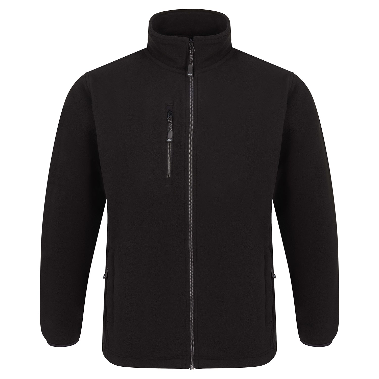 Orn Falcon EarthPro® GRS Fleece - Black - 3100R - Black - Customisable Softshells, Fleeces &amp; Jackets