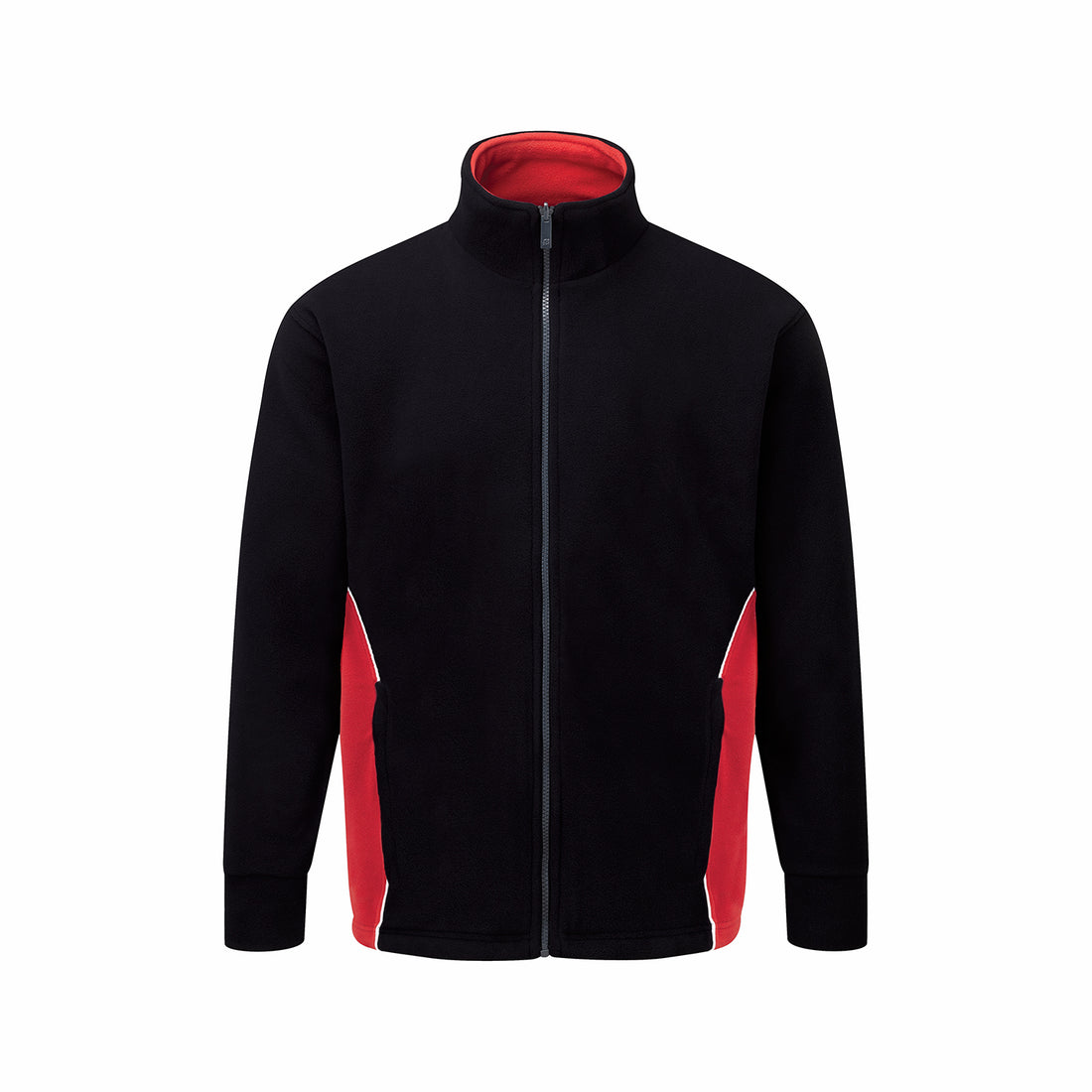 Orn Silverswift Fleece - Black - Red - 3180 - Black - Red - Customisable Softshells, Fleeces &amp; Jackets