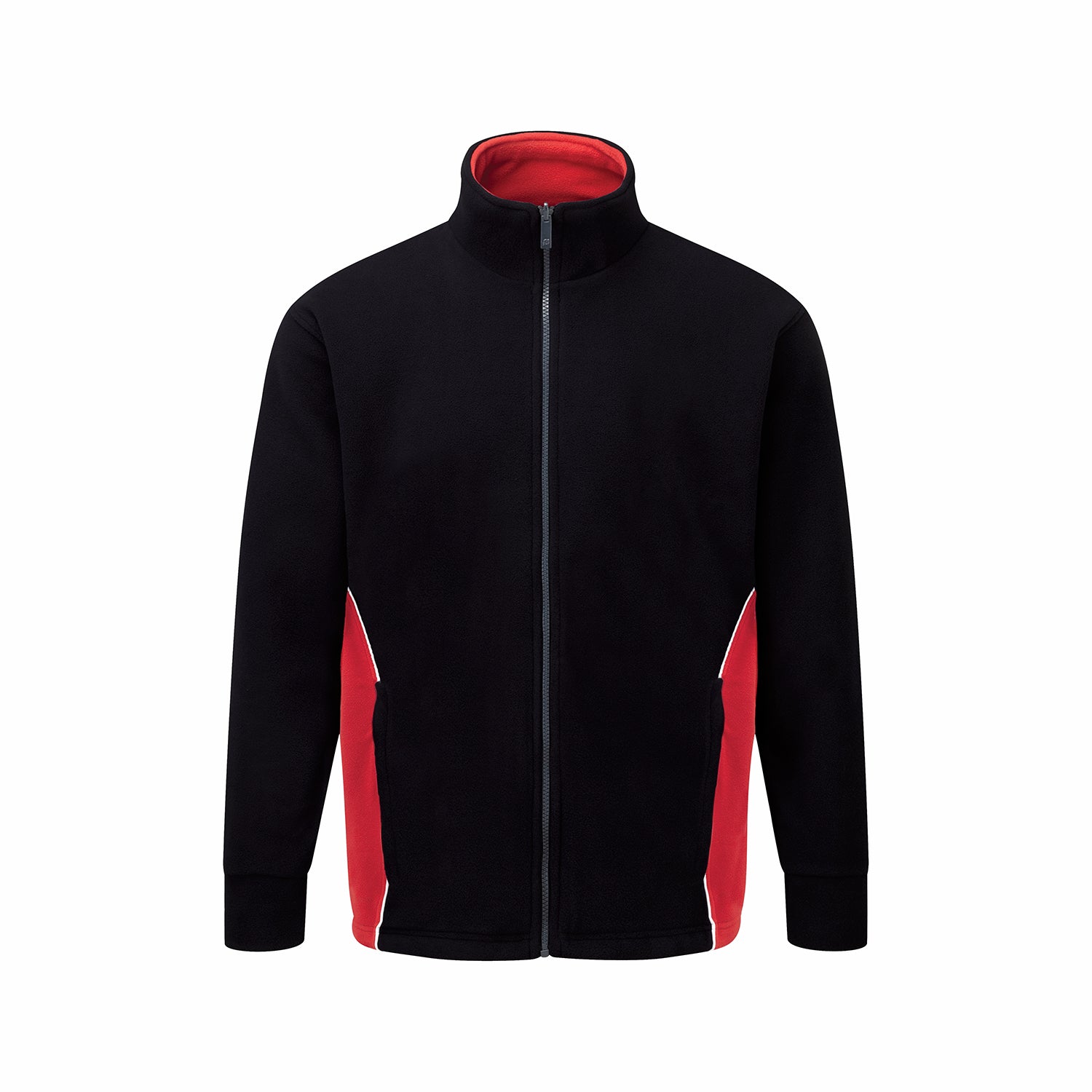 Orn Silverswift Fleece - Black - Red - 3180 - Black - Red - Customisable Softshells, Fleeces &amp; Jackets