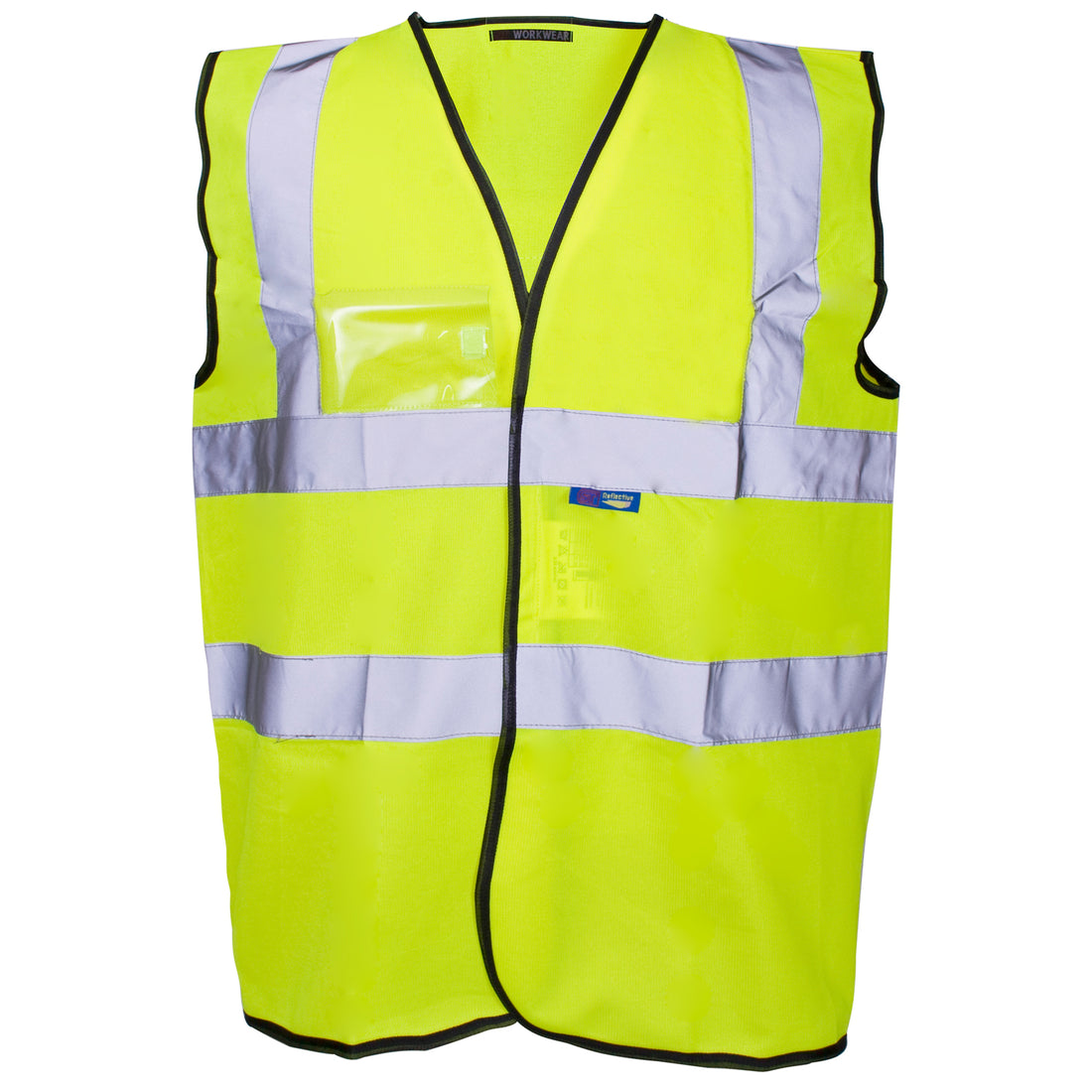 Supertouch - Hi Vis Vest - ID Pocket - Velcro - H105 - Yellow - Customisable Hi-Vis Vest