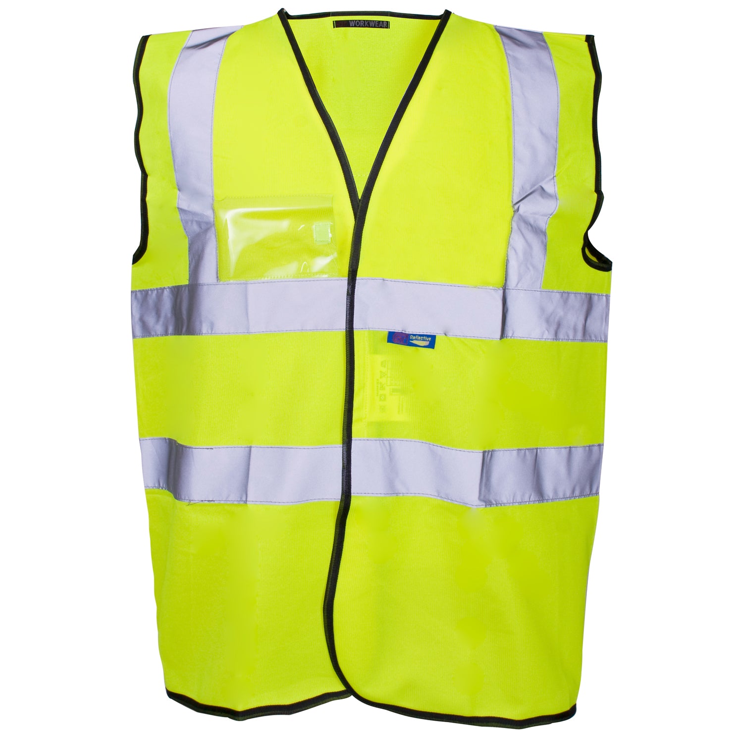 Supertouch - Hi Vis Vest - ID Pocket - Velcro - H105 - Yellow - Customisable Hi-Vis Vest