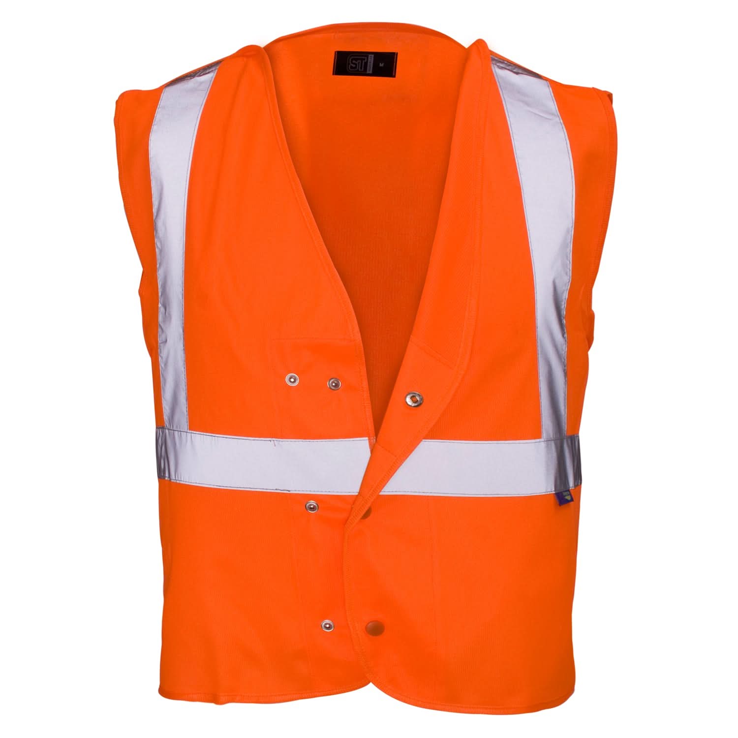Supertouch - Hi Vis Underground Tracker Vest - H93 - Orange - Customisable Vest