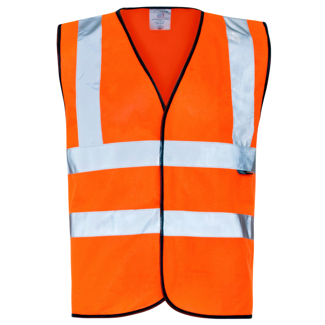 Hi Vis Vest - Velcro - H83 - Orange - Customisable Hi-Vis Vest