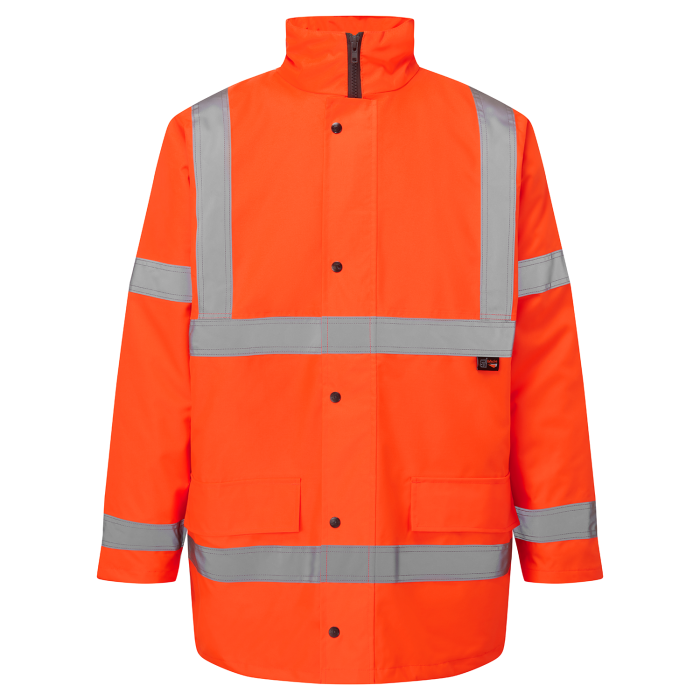 Hi Vis Standard Parka - H32 - Orange - Customisable Jacket