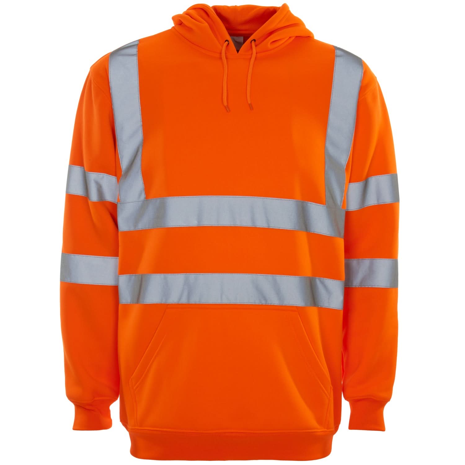 Supertouch - Hi Vis Hooded Sweatshirt - H68 - Orange - Customisable Top